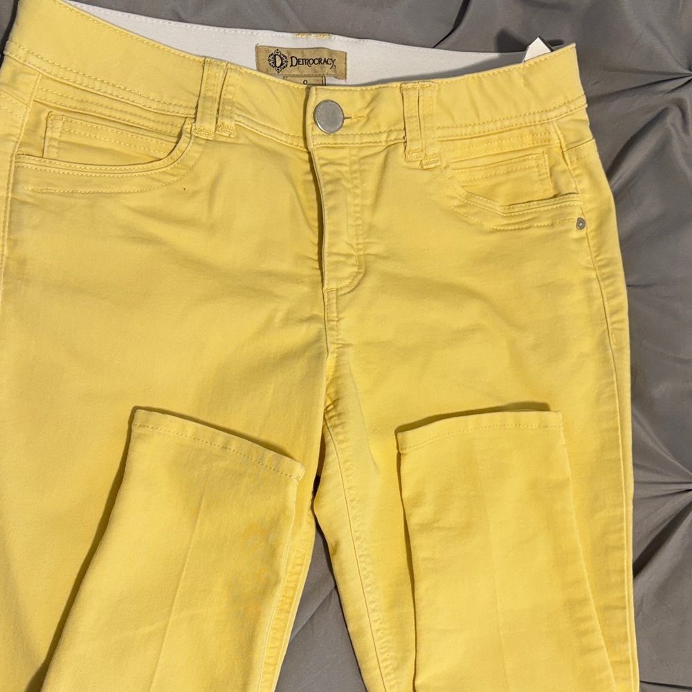 Democracy Yellow Skinny Jeans